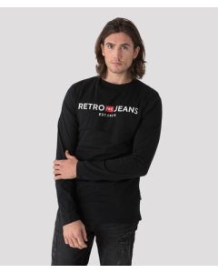 ENOS 21 LONG SLEEVE L.S.TOP, BLACK
