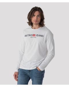 ENOS 21 LONG SLEEVE L.S.TOP, WHITE