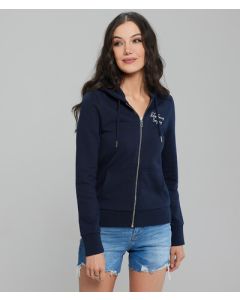 AMFORA ZIP JOGGING TOP, DARK BLUE