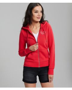 AMFORA ZIP JOGGING TOP, HIBISCUS