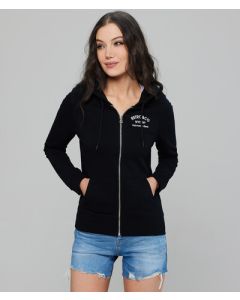 ANISE ZIP JOGGING TOP, BLACK