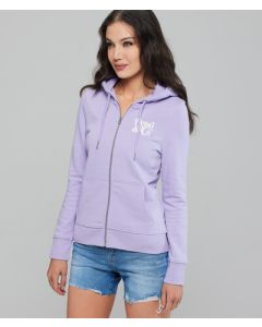 DIXIE ZIP JOGGING TOP, PURPLE