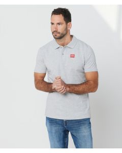 EDON POLO, GREY MELANGE