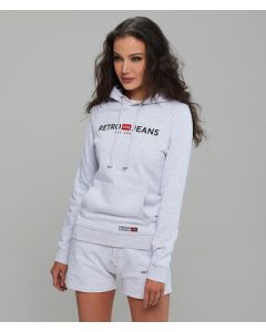 GIANNA HOODIE JOGGING TOP, OFFWHITE MELANGE