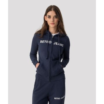 OLIVIA ZIP OUT JOGGING TOP, DARK BLUE