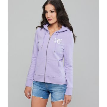DIXIE ZIP JOGGING TOP, PURPLE