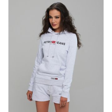 GIANNA HOODIE JOGGING TOP, OFFWHITE MELANGE