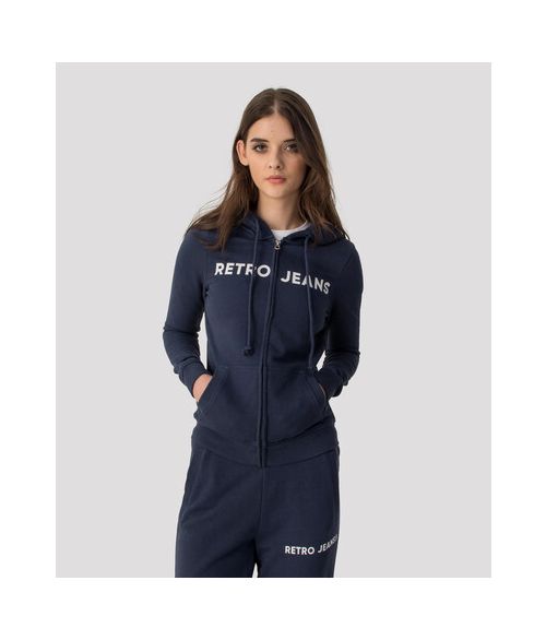 OLIVIA ZIP OUT JOGGING TOP, DARK BLUE