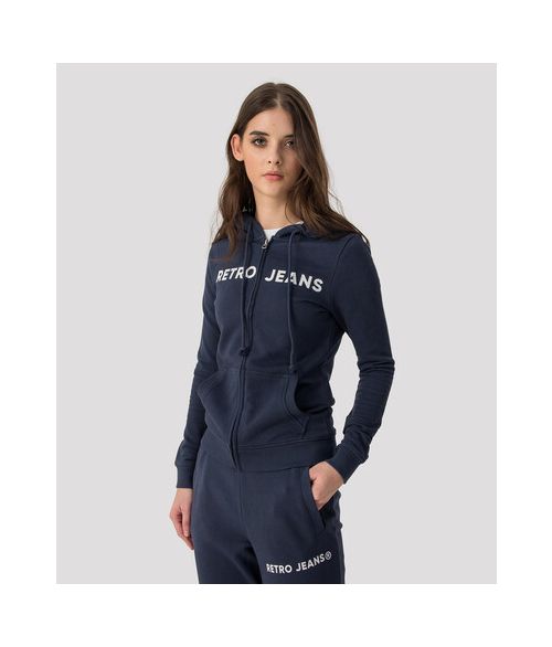 OLIVIA ZIP OUT JOGGING TOP, DARK BLUE