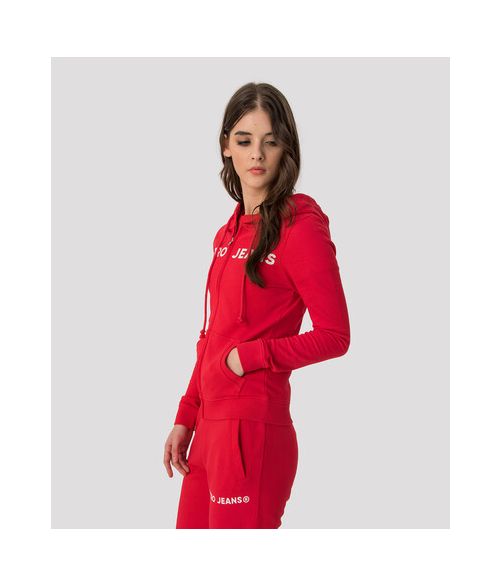 OLIVIA ZIP OUT JOGGING TOP, RED