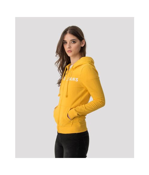 OLIVIA ZIP OUT JOGGING TOP, YELLOW