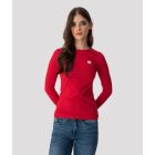 ELIZABETH LONG ROUND L.S.TOP, RED