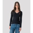 ELIZABETH LONG V L.S.TOP, BLACK