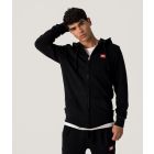 EDON ZIP HOODIE JOGGING TOP, BLACK