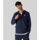 EDON ZIP HOODIE JOGGING TOP, DARK BLUE