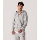 EDON ZIP HOODIE JOGGING TOP, GREY MELANGE