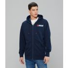 MAGURA ZIP UP HOODIE JOGGING TOP, DENIM BLUE
